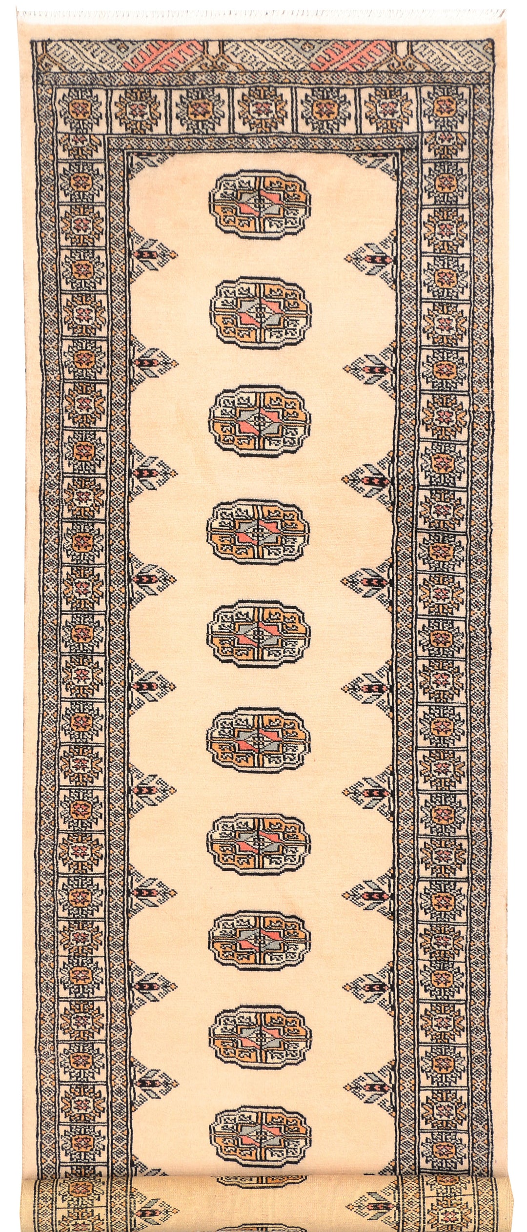 Bisque Bokhara 2' 6 x 7' 9 - No. 45246 - ALRUG Rug Store