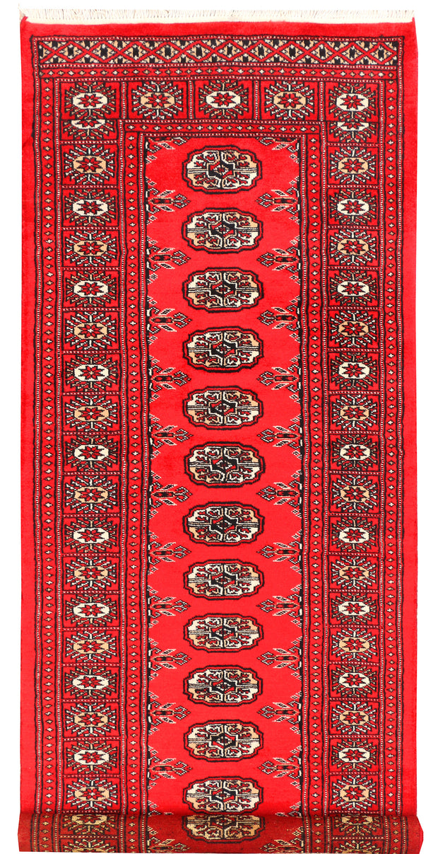 Red Bokhara 2'  6" x 7'  10" - No. QA93699