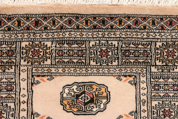 Antique White Bokhara 2' 7 x 7' 5 - No. 45255 - ALRUG Rug Store