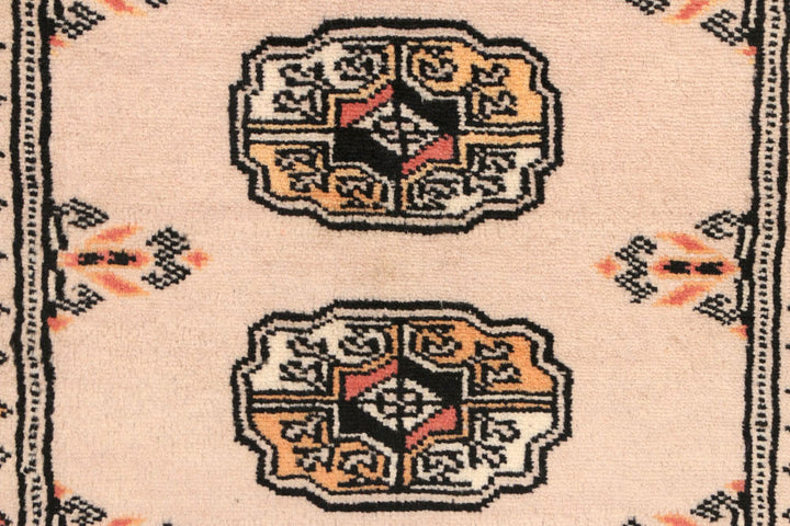 Antique White Bokhara 2' 7 x 7' 5 - No. 45255 - ALRUG Rug Store