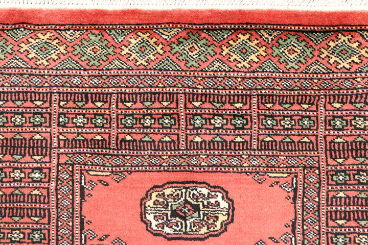 Light Coral Bokhara 2' 7 x 8' - No. 45259 - ALRUG Rug Store
