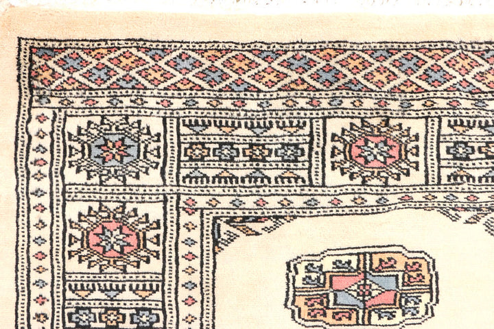 Antique White Bokhara 2' 6 x 7' 6 - No. 45265 - ALRUG Rug Store