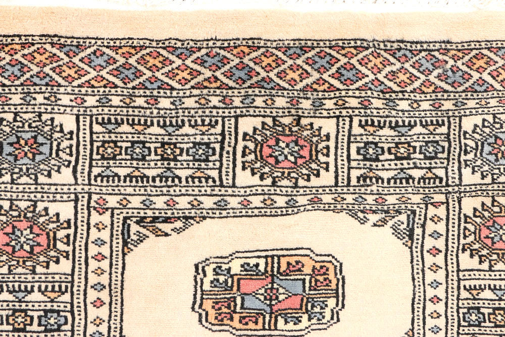 Antique White Bokhara 2' 6 x 7' 6 - No. 45265 - ALRUG Rug Store