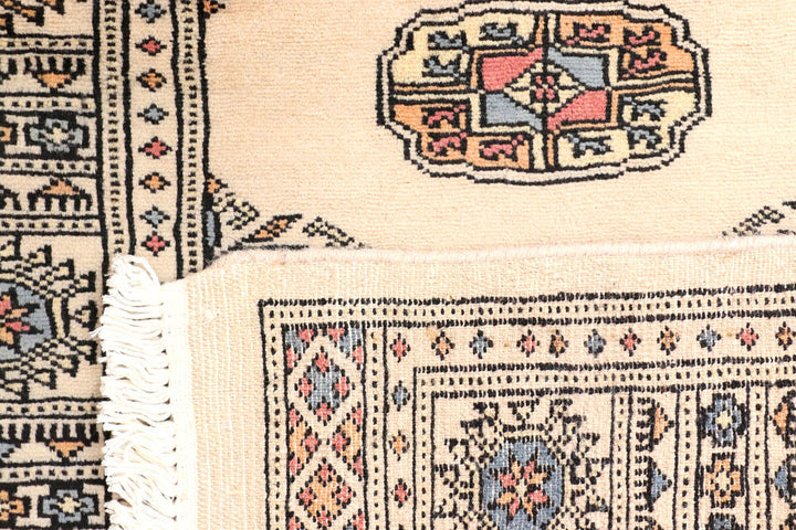 Antique White Bokhara 2' 6 x 7' 6 - No. 45265 - ALRUG Rug Store