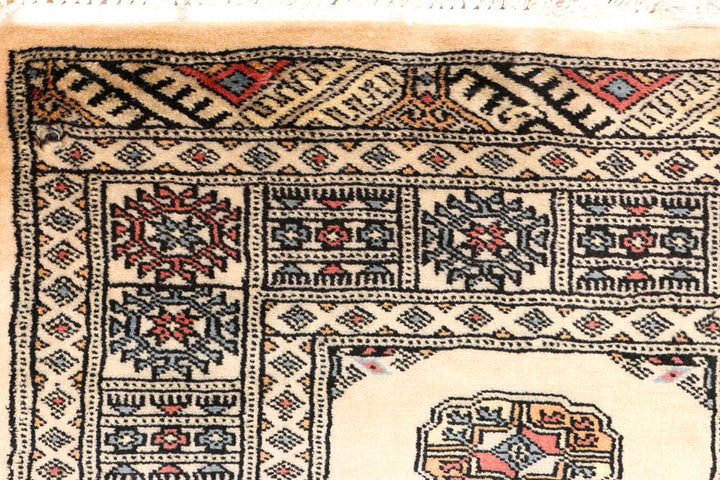 Antique White Bokhara 2' 6 x 8' 3 - No. 45275 - ALRUG Rug Store