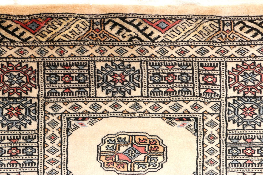 Antique White Bokhara 2' 6 x 8' 3 - No. 45275 - ALRUG Rug Store