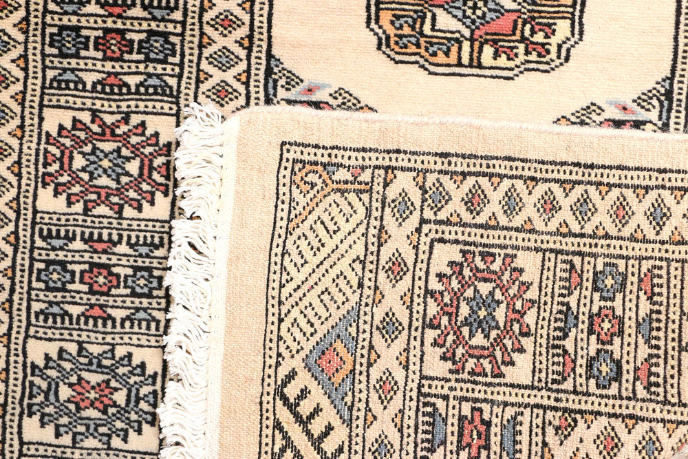 Antique White Bokhara 2' 6 x 8' 3 - No. 45275 - ALRUG Rug Store