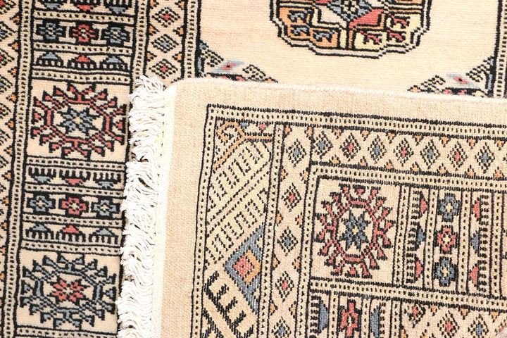 Antique White Bokhara 2' 6 x 8' 3 - No. 45275 - ALRUG Rug Store