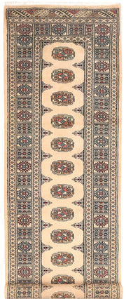 Antique White Bokhara 2' 6 x 8' 3 - No. 45275 - ALRUG Rug Store