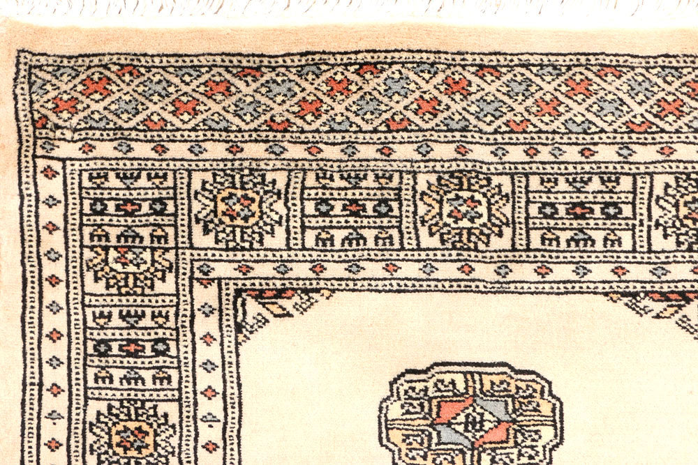 Navajo White Bokhara 2' 6 x 8' 6 - No. 45295 - ALRUG Rug Store