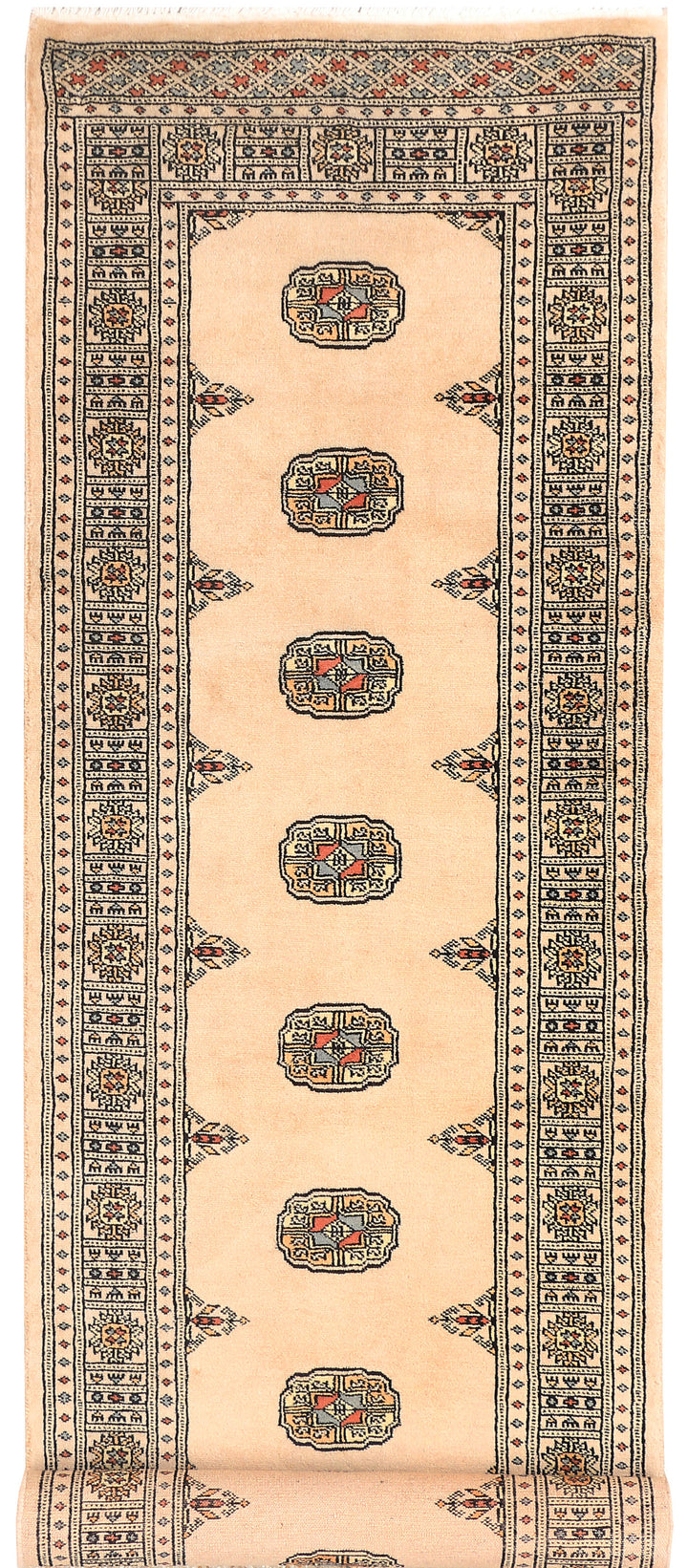 Navajo White Bokhara 2' 6 x 8' 6 - No. 45295 - ALRUG Rug Store