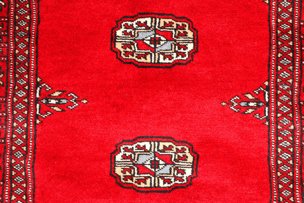 Red Bokhara 2' 6 x 9' 3 - No. 45298 - ALRUG Rug Store