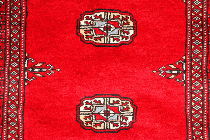 Red Bokhara 2' 6 x 9' 3 - No. 45298 - ALRUG Rug Store