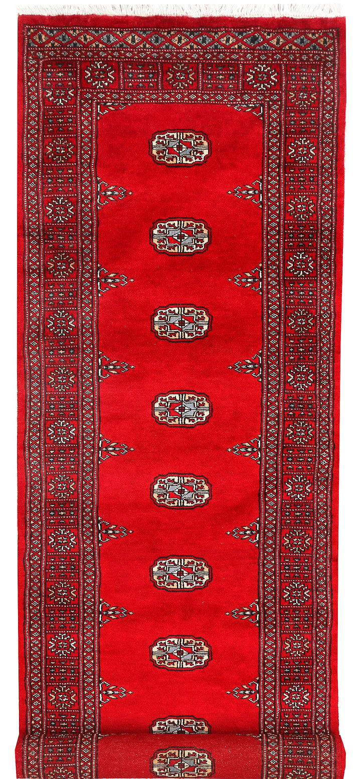Red Bokhara 2' 6 x 9' 3 - No. 45298 - ALRUG Rug Store