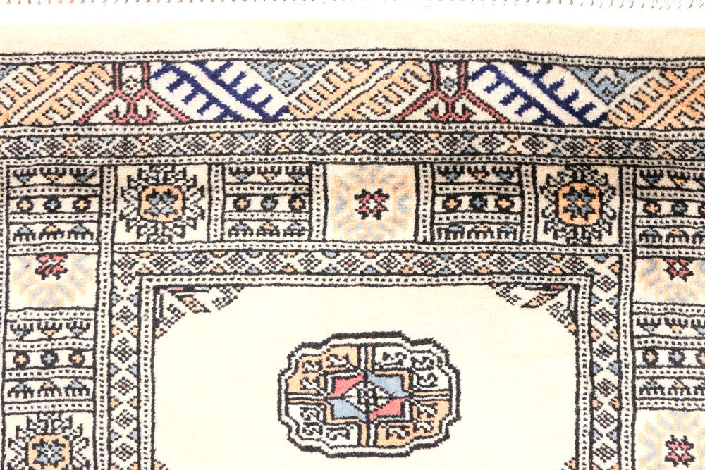 Ivory Bokhara 2' 6 x 9' 5 - No. 45299 - ALRUG Rug Store