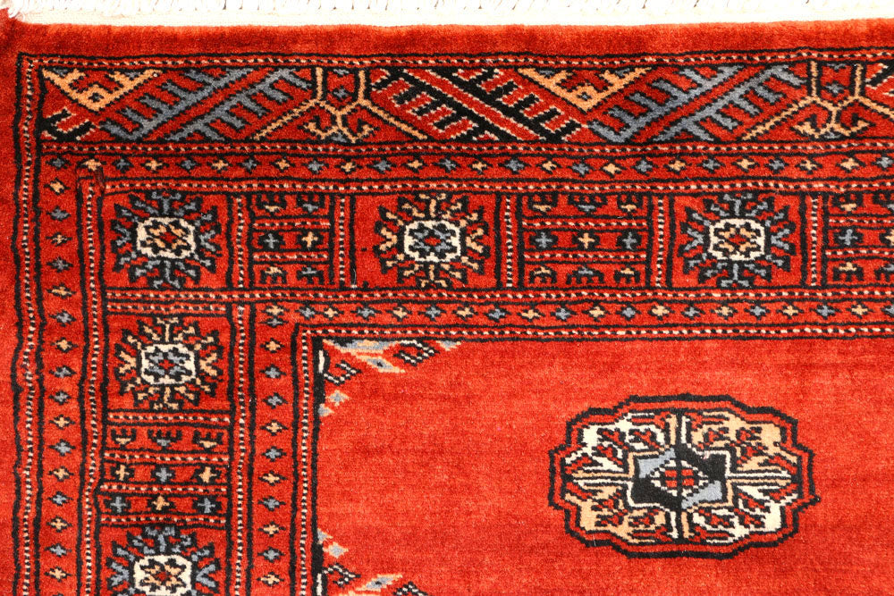 Firebrick Bokhara 2' 7 x 9' 3 - No. 45303 - ALRUG Rug Store