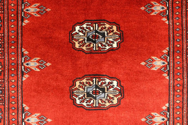 Firebrick Bokhara 2' 7 x 9' 3 - No. 45303 - ALRUG Rug Store