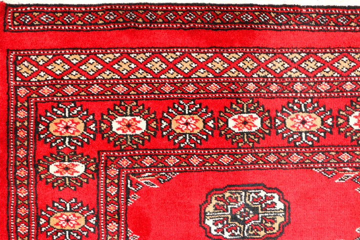 Red Bokhara 2' 7 x 8' 10 - No. 45304 - ALRUG Rug Store
