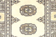 Antique White Bokhara 2'  6" x 9' " - No. QA34319