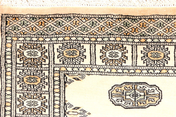 Antique White Bokhara 2' 8 x 9' 2 - No. 45309 - ALRUG Rug Store