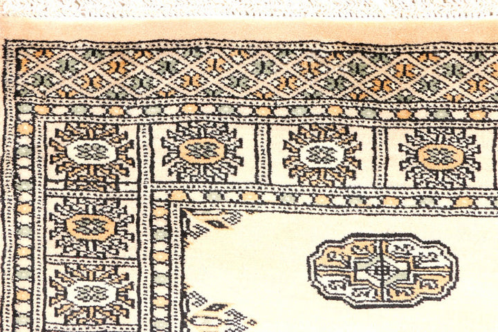 Antique White Bokhara 2'  8" x 9'  2" - No. QA83833