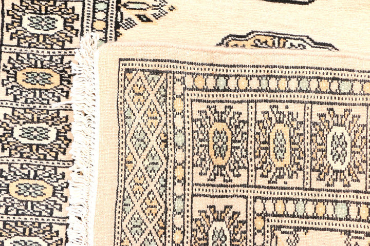 Antique White Bokhara 2' 8 x 9' 2 - No. 45309 - ALRUG Rug Store