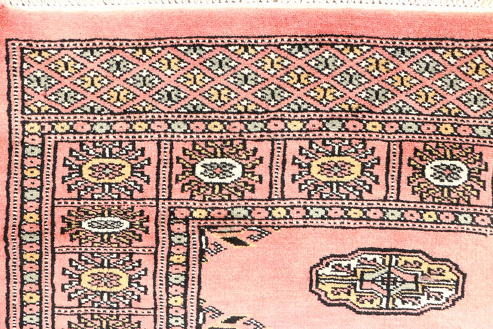 Light Coral Bokhara 2' 7 x 9' 2 - No. 45314 - ALRUG Rug Store