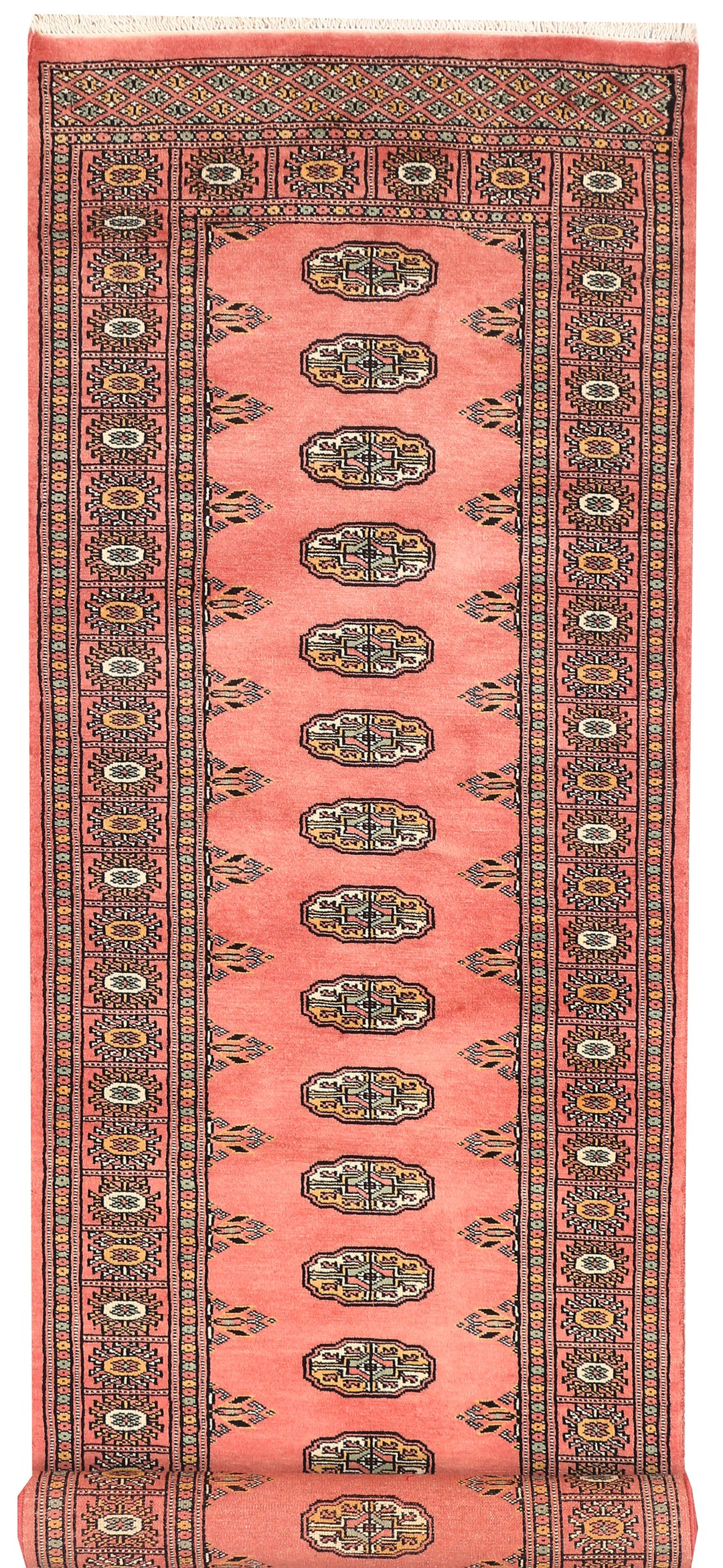 Light Coral Bokhara 2' 7 x 9' 2 - No. 45314 - ALRUG Rug Store