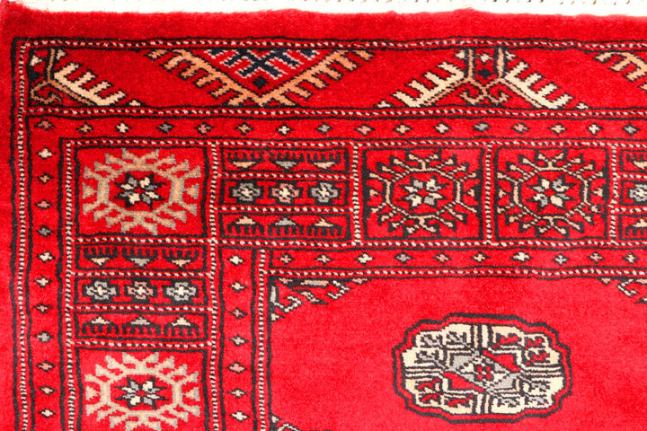 Red Bokhara 2' 7 x 9' 4 - No. 45317 - ALRUG Rug Store