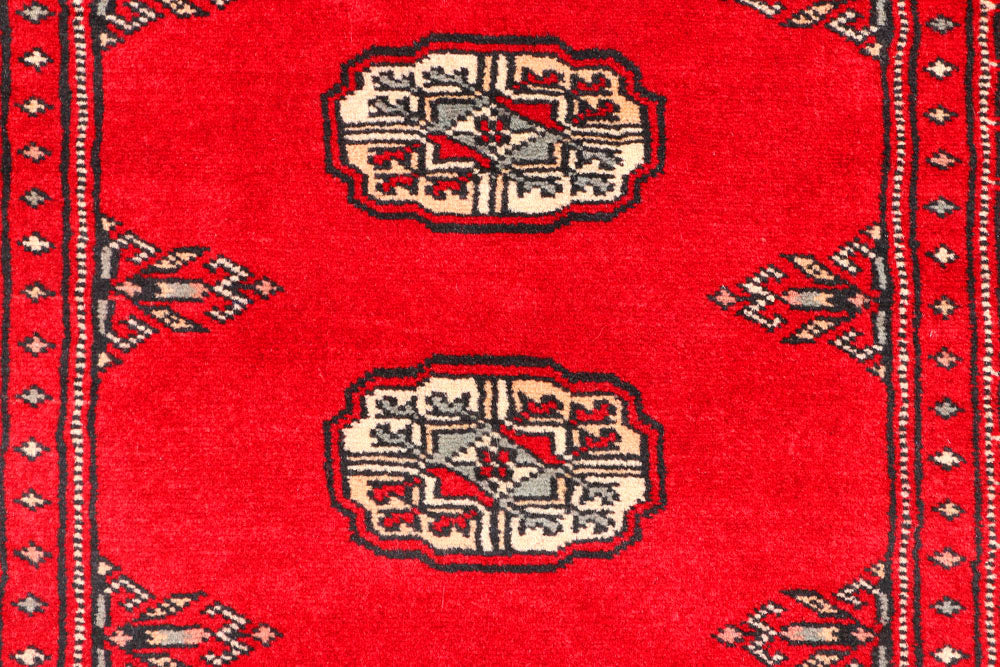 Red Bokhara 2' 7 x 9' 4 - No. 45317 - ALRUG Rug Store