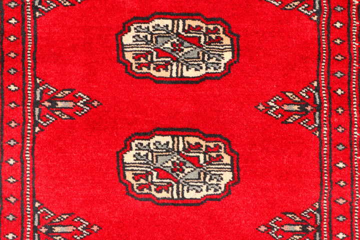 Red Bokhara 2' 7 x 9' 4 - No. 45317 - ALRUG Rug Store