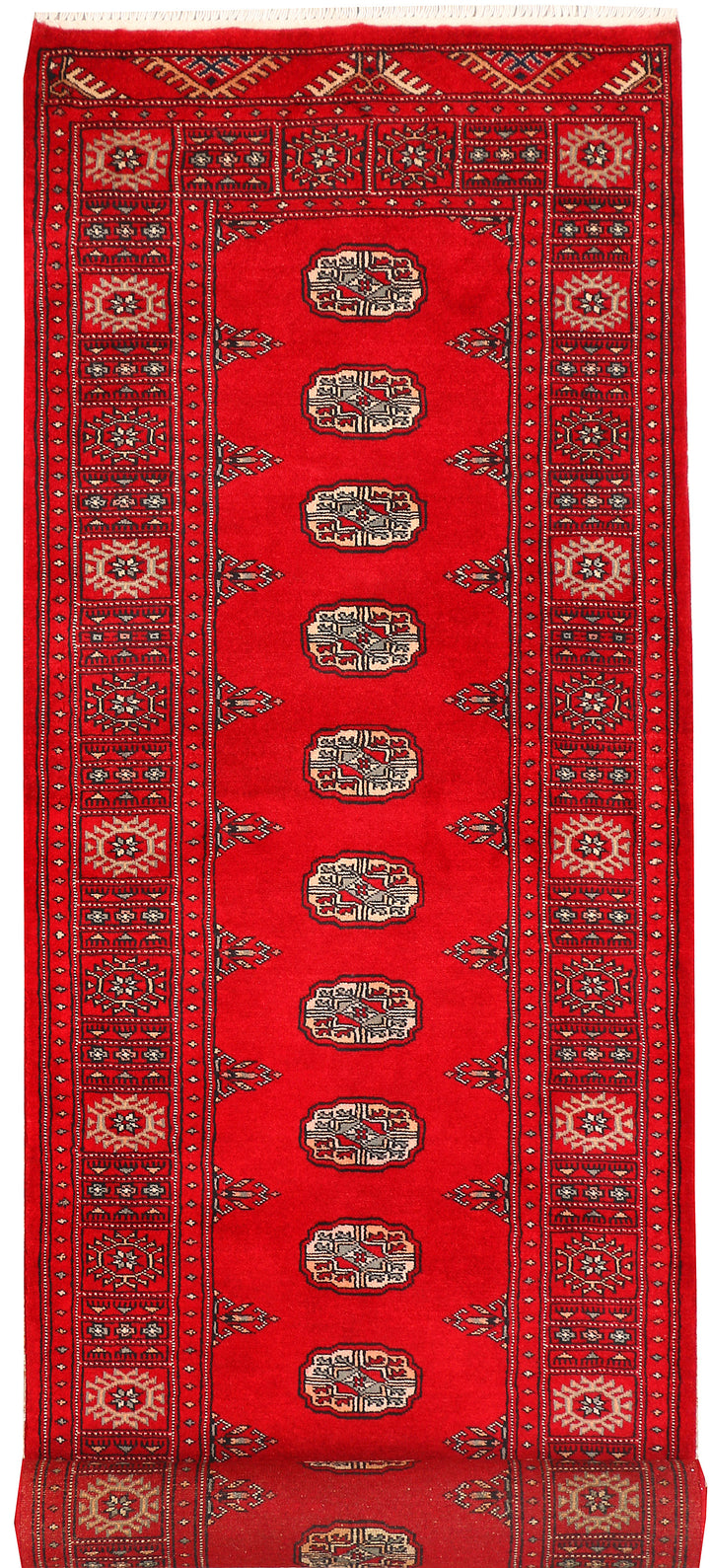 Red Bokhara 2' 7 x 9' 4 - No. 45317 - ALRUG Rug Store