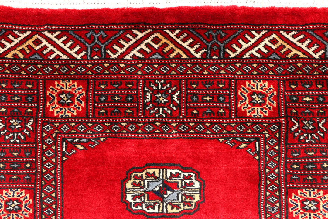 Red Bokhara 2'  7" x 9'  5" - No. QA92268