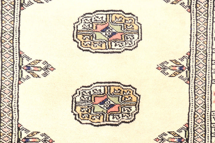 Antique White Bokhara 2' 7 x 8' 9 - No. 45322 - ALRUG Rug Store