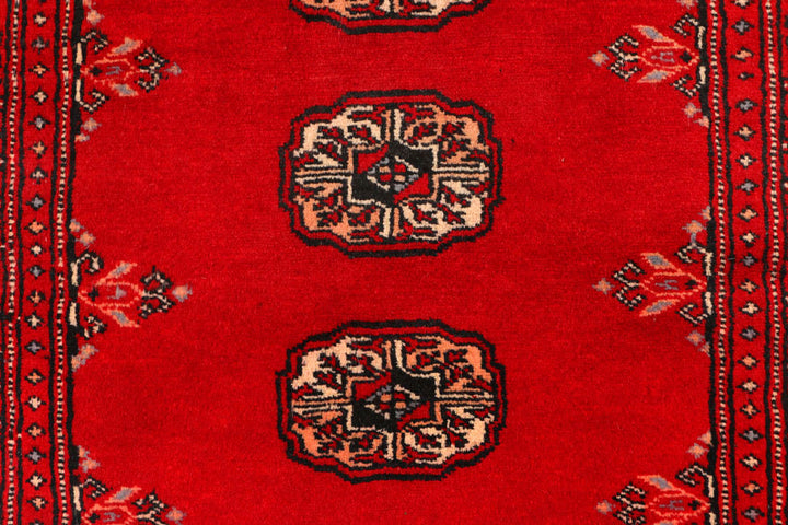 Red Bokhara 2' 7 x 9' - No. 45324 - ALRUG Rug Store