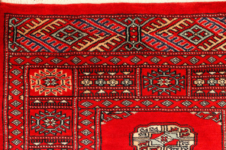 Red Bokhara 2'  7" x 9'  3" - No. QA17717