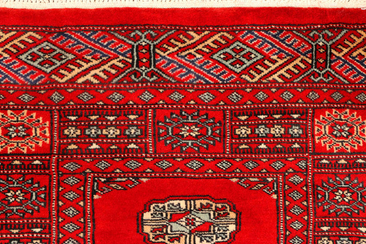 Red Bokhara 2' 7 x 9' 3 - No. 45326 - ALRUG Rug Store
