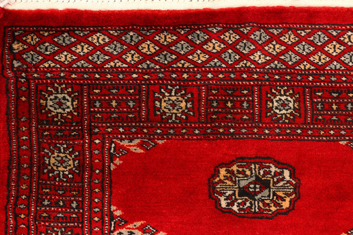 Red Bokhara 2' 7 x 9' 3 - No. 45328 - ALRUG Rug Store