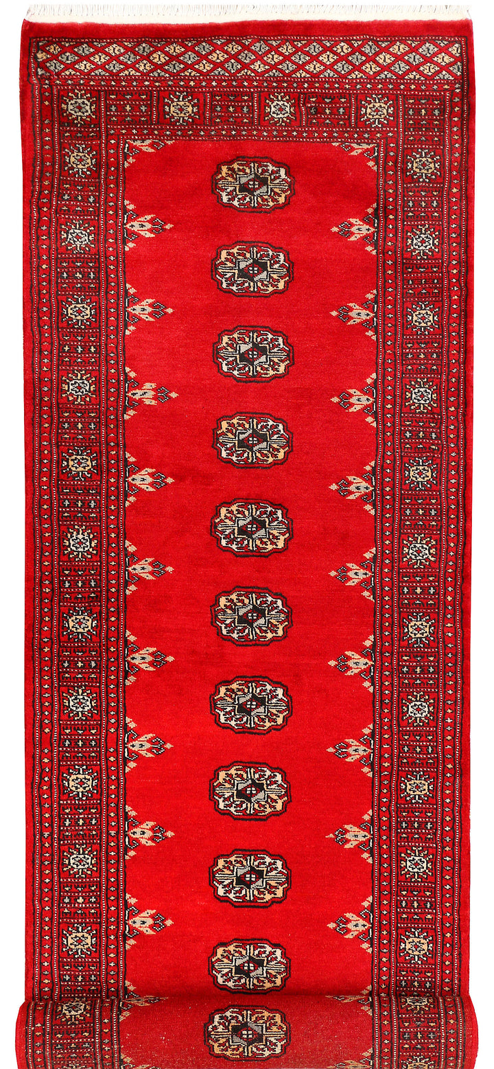 Red Bokhara 2'  7" x 9'  3" - No. QA29390