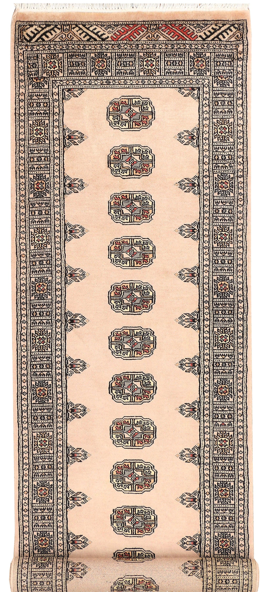Bisque Bokhara 2' 7 x 9' 3 - No. 45329 - ALRUG Rug Store
