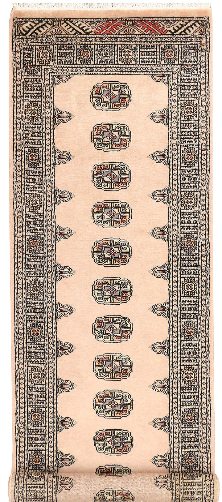 Bisque Bokhara 2' 7 x 9' 3 - No. 45329 - ALRUG Rug Store