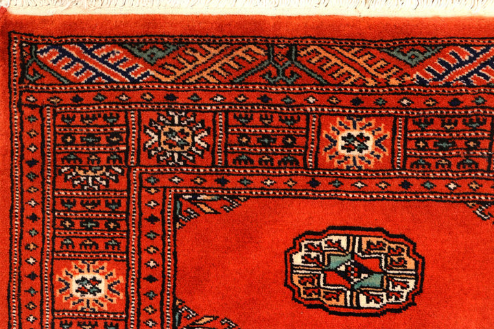 Firebrick Bokhara 2' 6 x 8' 10 - No. 45333 - ALRUG Rug Store