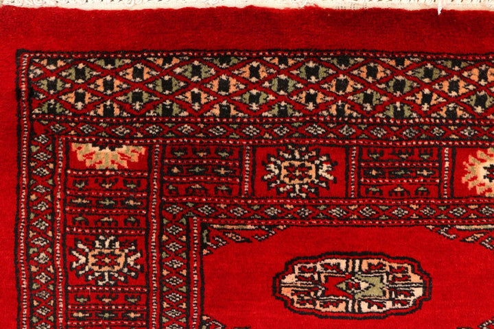 Dark Red Bokhara 2'  8" x 9'  5" - No. QA33085