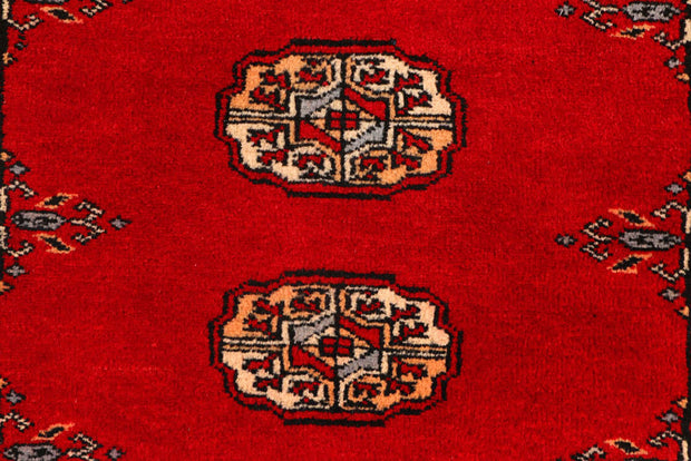 Dark Red Bokhara 2'  6" x 9'  4" - No. QA36464