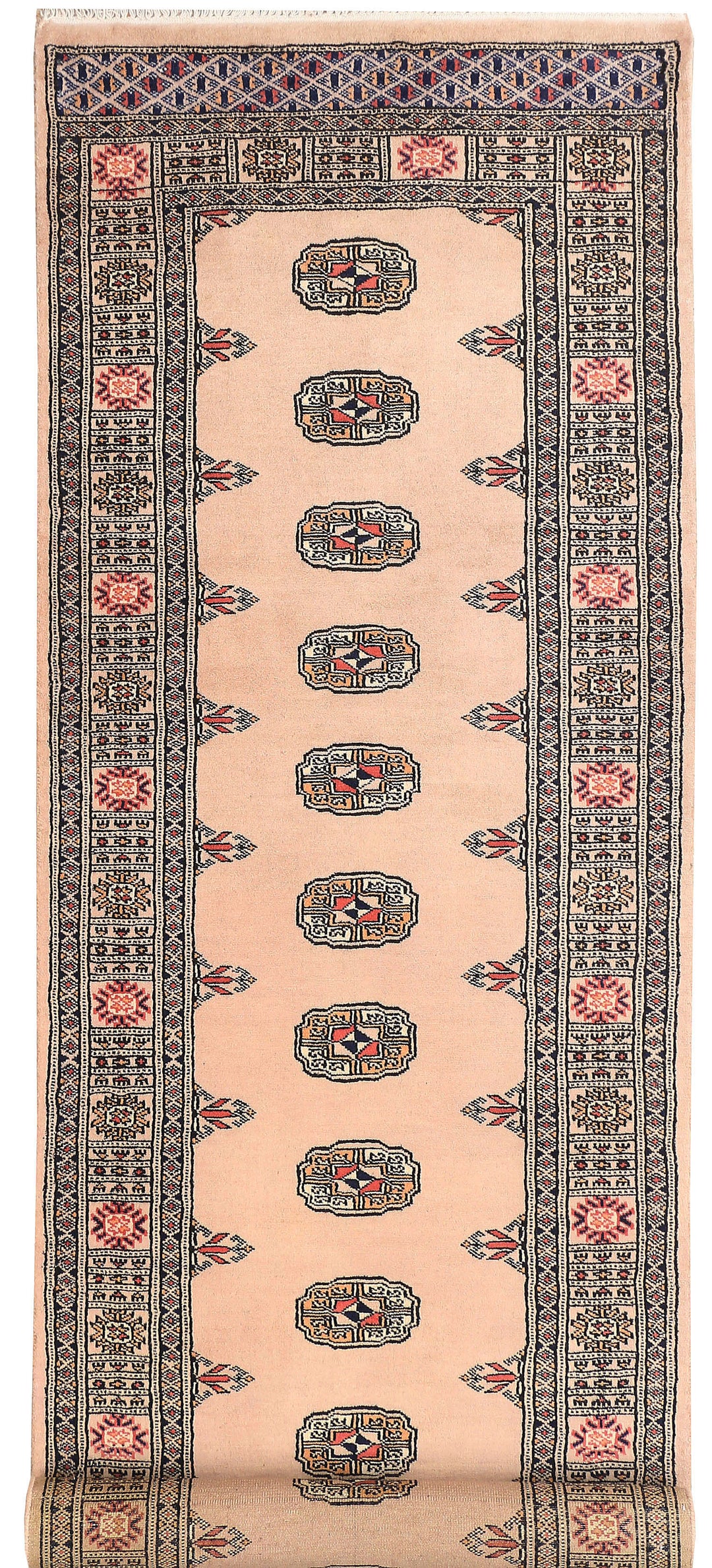 Antique White Bokhara 2' 7 x 8' 9 - No. 45339 - ALRUG Rug Store