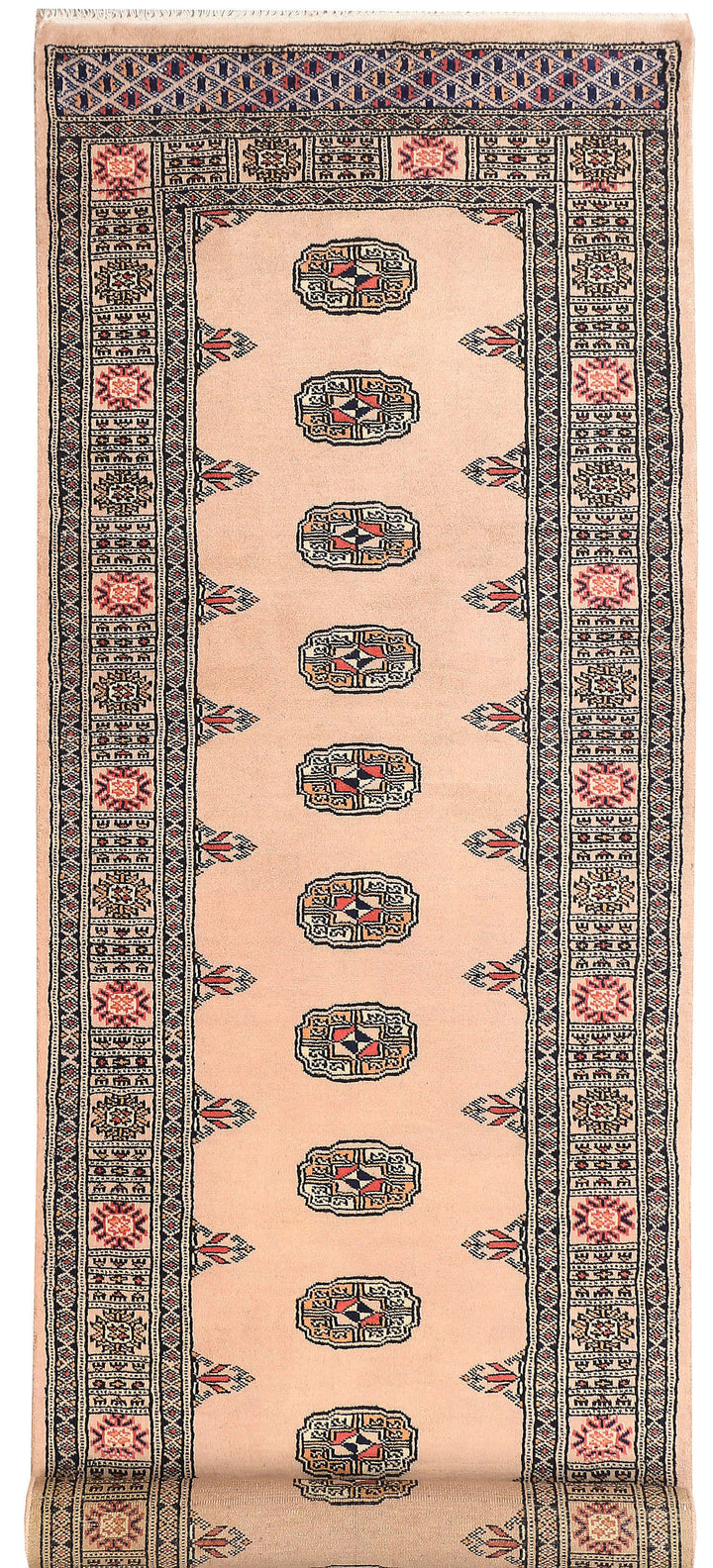 Antique White Bokhara 2'  7" x 8'  9" - No. QA96872