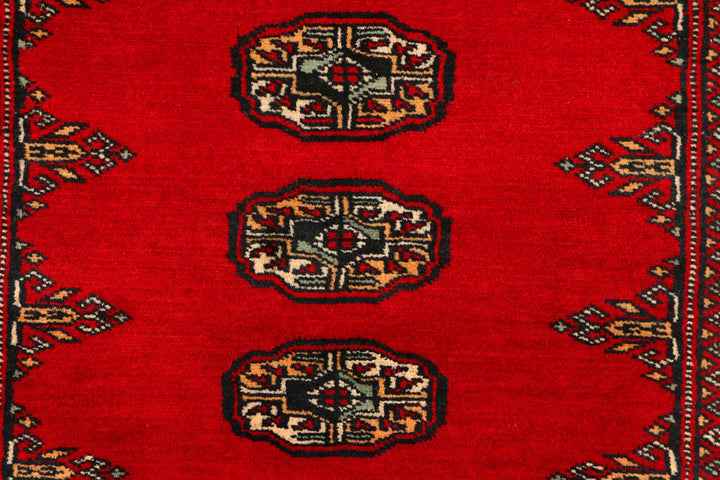 Red Bokhara 2' 7 x 9' 2 - No. 45340 - ALRUG Rug Store