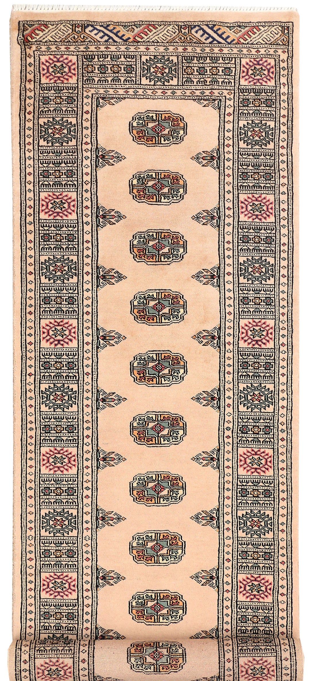 Antique White Bokhara 2' 7 x 9' 1 - No. 45343 - ALRUG Rug Store