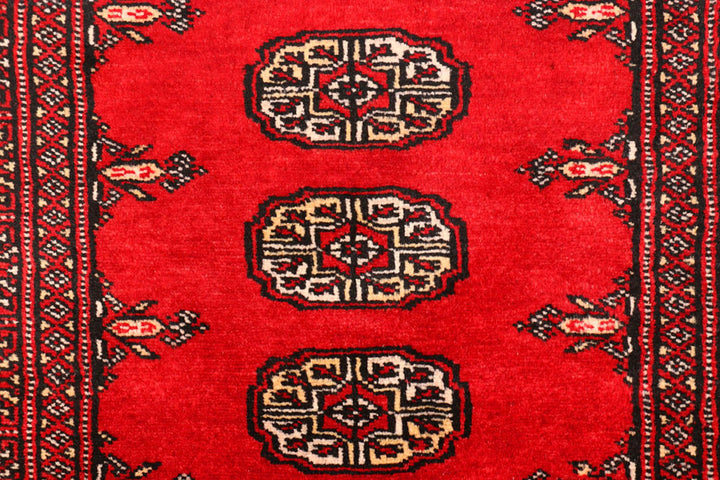 Red Bokhara 2'  6" x 9'  1" - No. QA75624