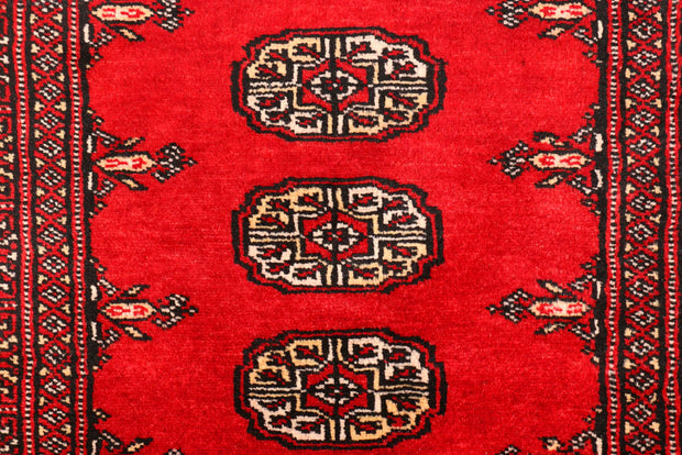Red Bokhara 2' 6 x 9' 1 - No. 45345 - ALRUG Rug Store